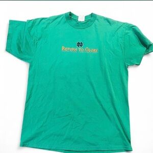 Jerzees Green 'Return to Glory' Notre Dame #Vintage T-shirt